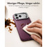 ESR Atelier Leder Magnet Case mit Kamerasteuerung Taste & Stash Stand | Apple iPhone 18 Pro Max/17 Pro Max | deep burgundy | 1A91600302