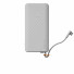Xtorm Go2 Series Powerbank | 20.000 mAh | 30W / 2x USB-C / 1x USB-A / integriertes Ladekabel | ice (weiß) | XG2E30W2087201951034797C