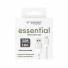 empower by PanzerGlass essential USB-A auf USB-C Kabel | 1,2m | silber weiß | EM78891