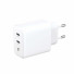 empower by PanzerGlass essential Ladegerät | 45W | inkl. 2 x USB-C/EU Anschluss | silber weiß | EM27599