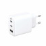empower by PanzerGlass essential Ladegerät | 65W | inkl. 2 x USB-C + USB-A/EU Anschluss | silber weiß | EM57017