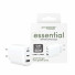 empower by PanzerGlass essential Ladegerät | 65W | inkl. 2 x USB-C + USB-A/EU Anschluss | silber weiß | EM57017
