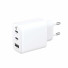 empower by PanzerGlass essential Ladegerät | 65W | inkl. 2 x USB-C + USB-A/EU Anschluss | silber weiß | EM57017