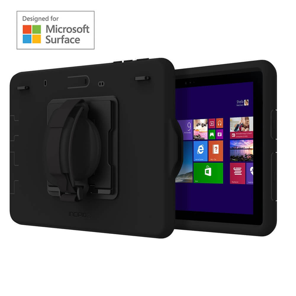 Incipio Capture Rugged Case With Hand Strap Microsoft Surface Go 2 Go Black Mrsf 125 Blk