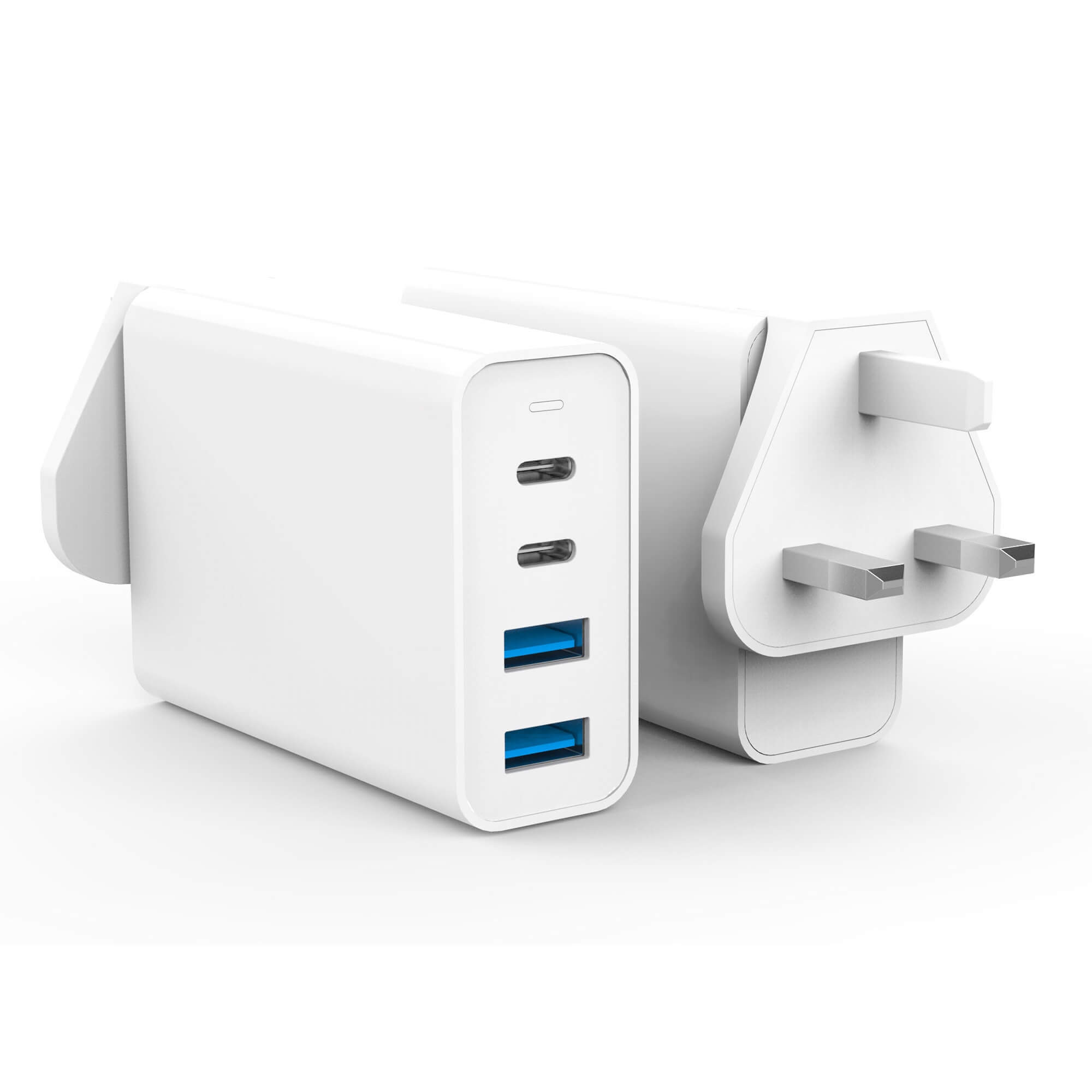 Hyperjuice 100w Gan Charger 2x Usb C 2x Usb A White Hj Gan100