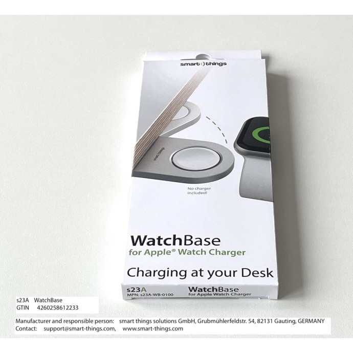 smart things WatchBase Holder for your Apple Watch Charger | silver | s23 A