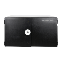LEBA NoteBox 16 Tablet storage & charging cabinet | plugs | 12" | black | bulk | NBOX-B-16-SC