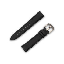 JT Berlin Watchband Wannsee | Universal 20mm wide | black - stainless steel | M | 10852