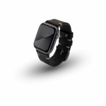 JT Berlin Watchband Alex II Vintage | Apple Watch Ultra/44/45/46mm | black - Aluminium space grey | M | 10824