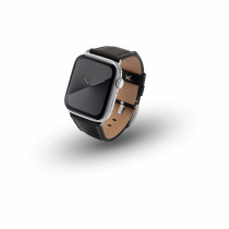 JT Berlin Watchband Charlie | Apple Watch Ultra/44/45/46mm | black - Aluminium silver | M | 10834