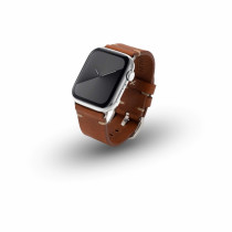 JT Berlin Watchband Alex II Vintage | Apple Watch Ultra/44/45/46mm | brown - stainless steel | M | 10829