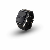 JT Berlin Watchband Alex II Vintage | Apple Watch Ultra/44/45/46mm | black - stainless steel space black | M | 10830