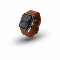 JT Berlin Watchband Alex II Vintage | Apple Watch Ultra/44/45/46mm | brown - Aluminium space grey | M | 10825