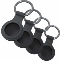 JT Berlin Key Rings | Apple AirTag | black | 4 Pack | 10928