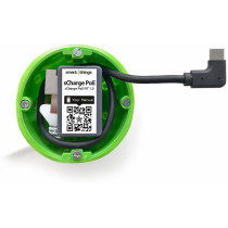 smart things sCharge PoE FIT C PoE+ Adapter | USB-C / 22W / PD / 100MBps | incl. USB-C-cable | fits into 60 mm EU wall box | grey | s28 C