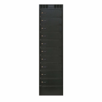 LEBA NoteLocker 10 Laptop/Tablet Storage and Charging Cabinet | Manual Codelocks | plugs | 15,6" | black | bulk | NL-10-224-SC