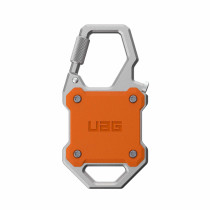 UAG Urban Armor Gear Monarch Case with Carabiner & Bottle Opener | Apple AirTag | orange/silver | 164004119733