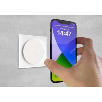 smart things WallBase 80 Magnetic Wireless Charger | 15W | 80 mm | Qi | white | WB80 w