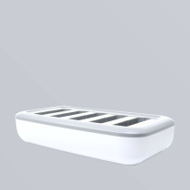 Beam Mobile Healthcare 5-Slot Case Charge Dock for Healthcare Cases / Power Sleds | Apple iPhone SE (2022 & 2020) | white | bulk | GM-388
