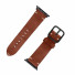 JT Berlin Watchband Alex Vintage | Apple Watch Ultra/42/44/45mm | brown - stainless steel space black | M/L | 10713