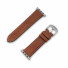 JT Berlin Watchband Charlie | Apple Watch Ultra/42/44/45mm | brown - Aluminium silver | M | 10835