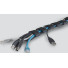 LANCO Flexible Cable Duct L-Shape | 100cm / Velcro Fasteners | black | LI-1023