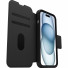 Otterbox Strada MagSafe Series Leather-Case | Apple iPhone 15 | Shadow - black | 77-93572