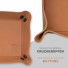 JT Berlin Leather Desk Tray Kreuzberg | 18 x 13 cm | cognac | bulk | 10430